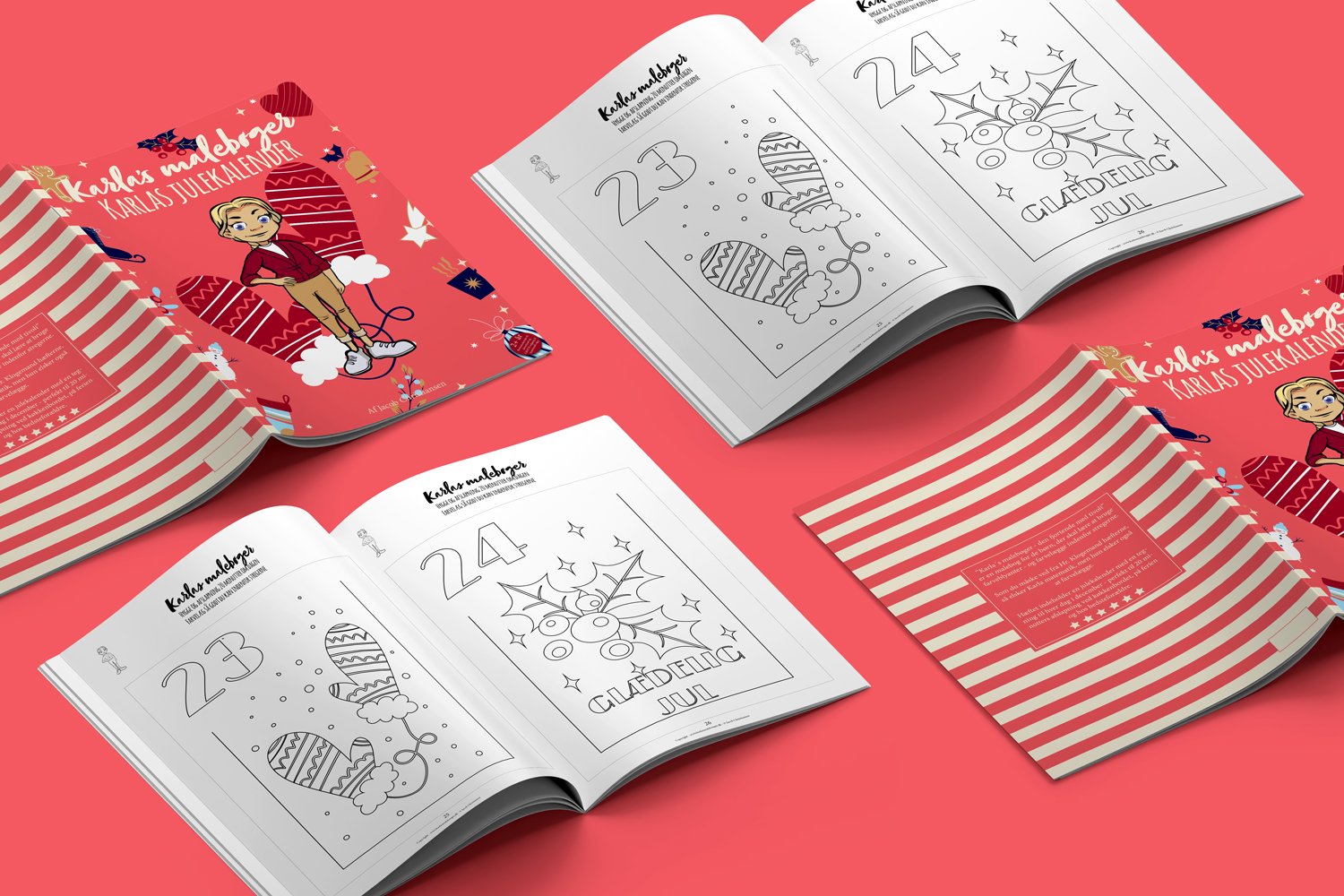 Karlas malebøger - den sekstende med Karlas julekalender (LIGHT UDGAVE)